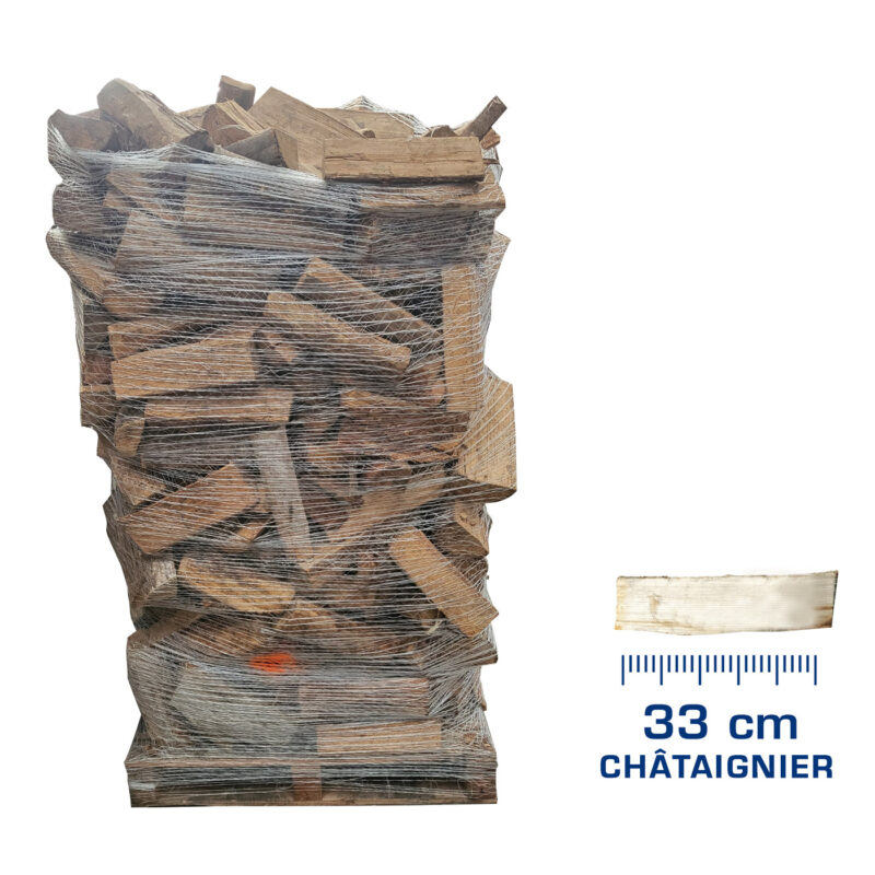 Palette filet 2 stères – Bois en 33 cm Châtaignier