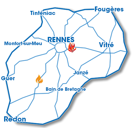 Cartes zone Bougeard