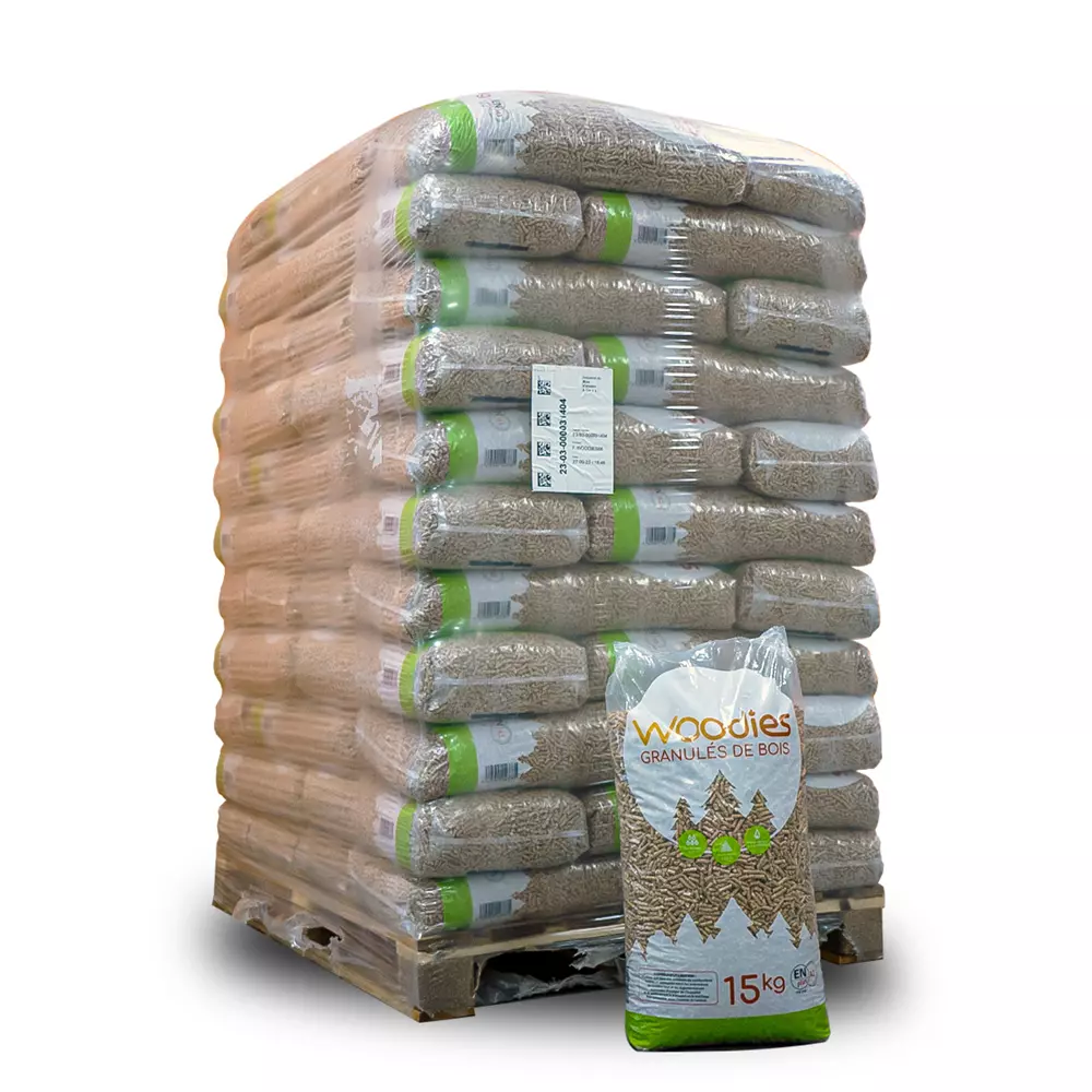Palette Granulés bois WOODIES
